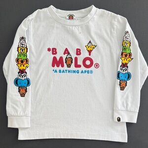 BAPE by A Bathing Ape Baby Milo Friends ice cream tshirt size 4T